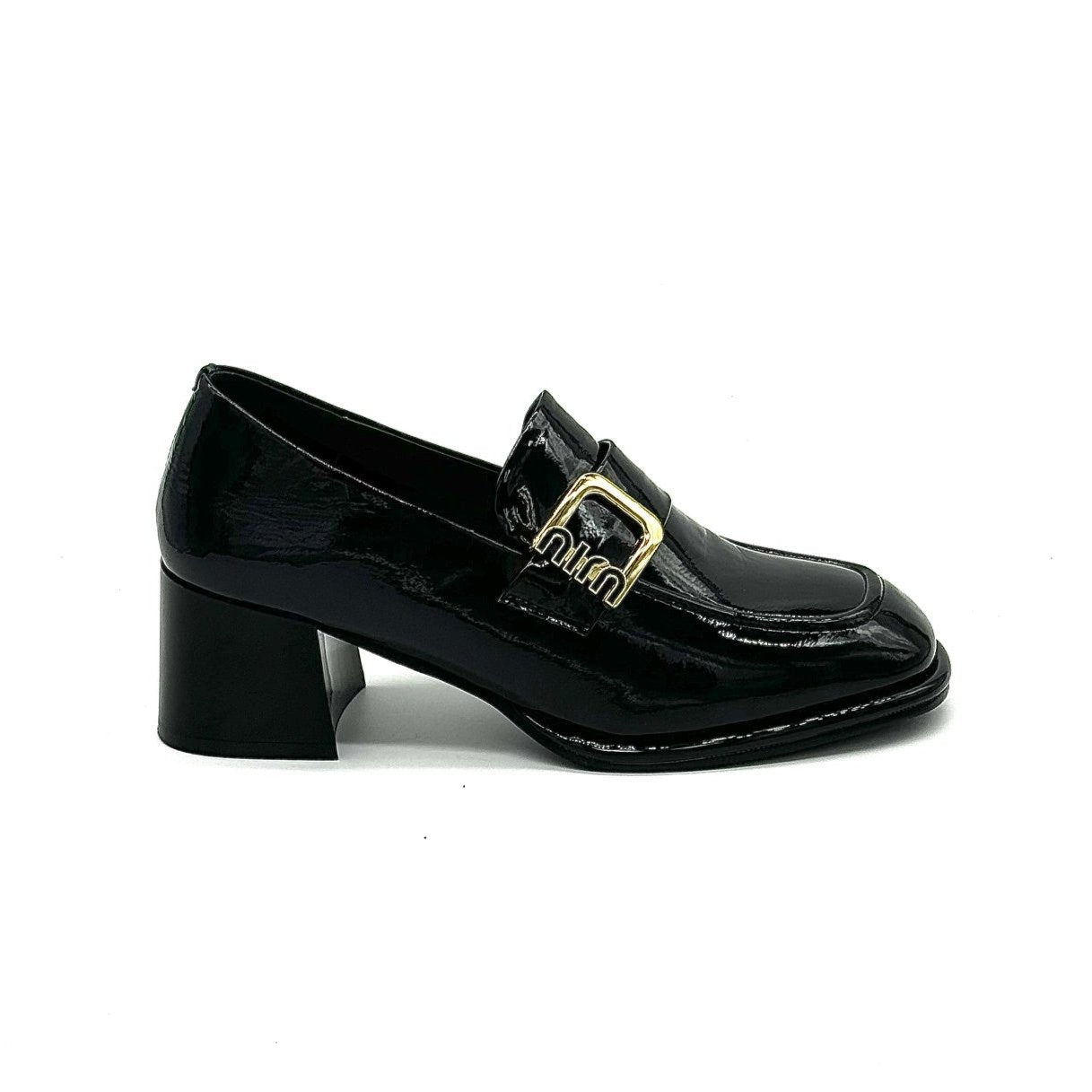 32W7-3 Block Heel Loafer