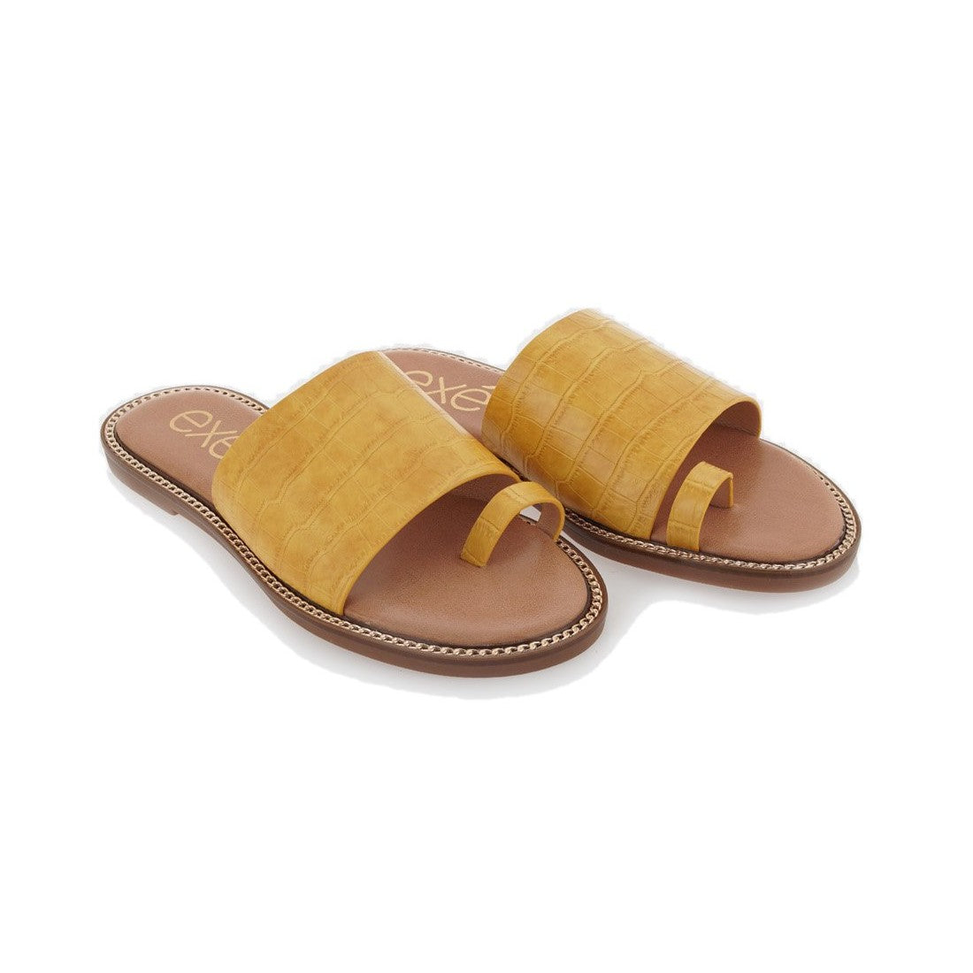 EXE ALEXIA 140 YELLOW FLAT SANDAL