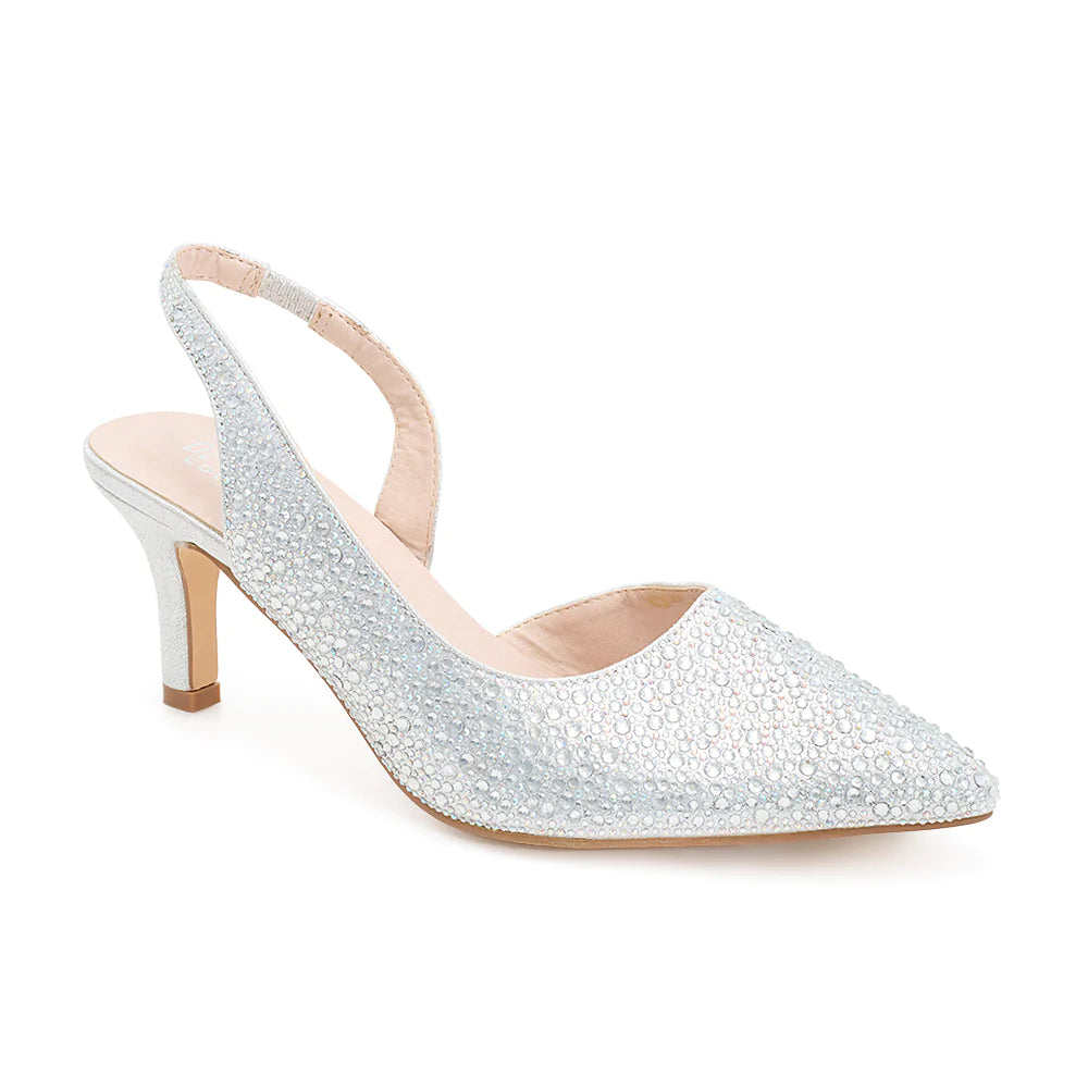 DE BLOSSOM TAMMY CLOSED TOE KITTEN HEEL