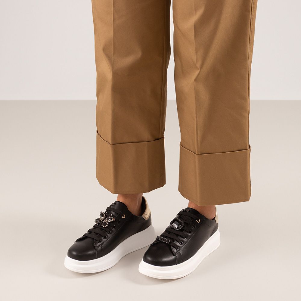 RENATO GARINI BLACK BUTTERFLY SNEAKER