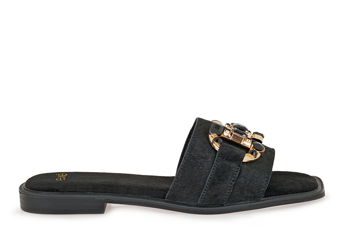 EXE Buckle Slide Sandal
